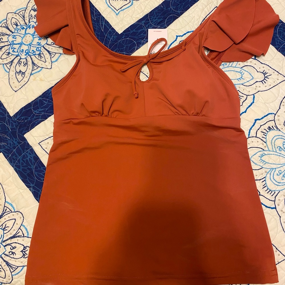 Lime Ricki size M Rust Swim top